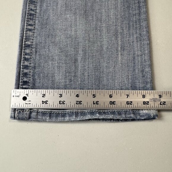 Miss Me Jeans Womens 30 Blue Easy Boot Mid Rise Stretch Distressed Flap Pockets - Picture 12 of 13